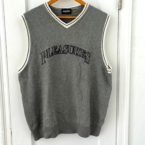 Pleasures Brand 100% Cotton Varsity Style Vest. Brand new with tags